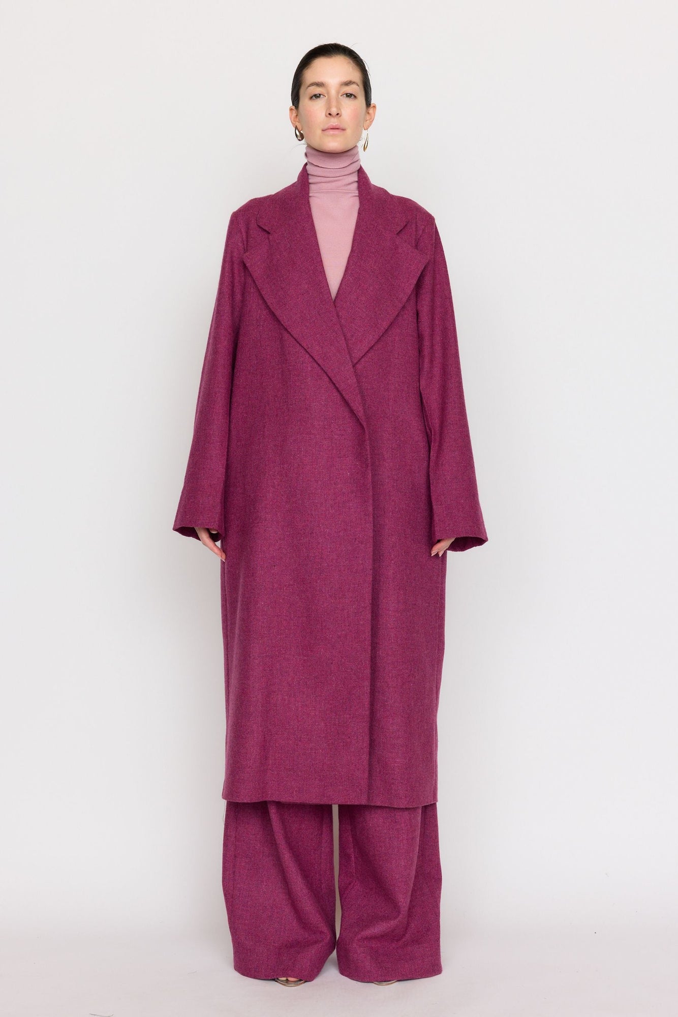 Josephine Coat | Pink Tweed