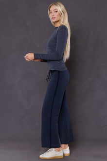 Women | Boxer Fleece Crop Sweatpant | Past Midnight