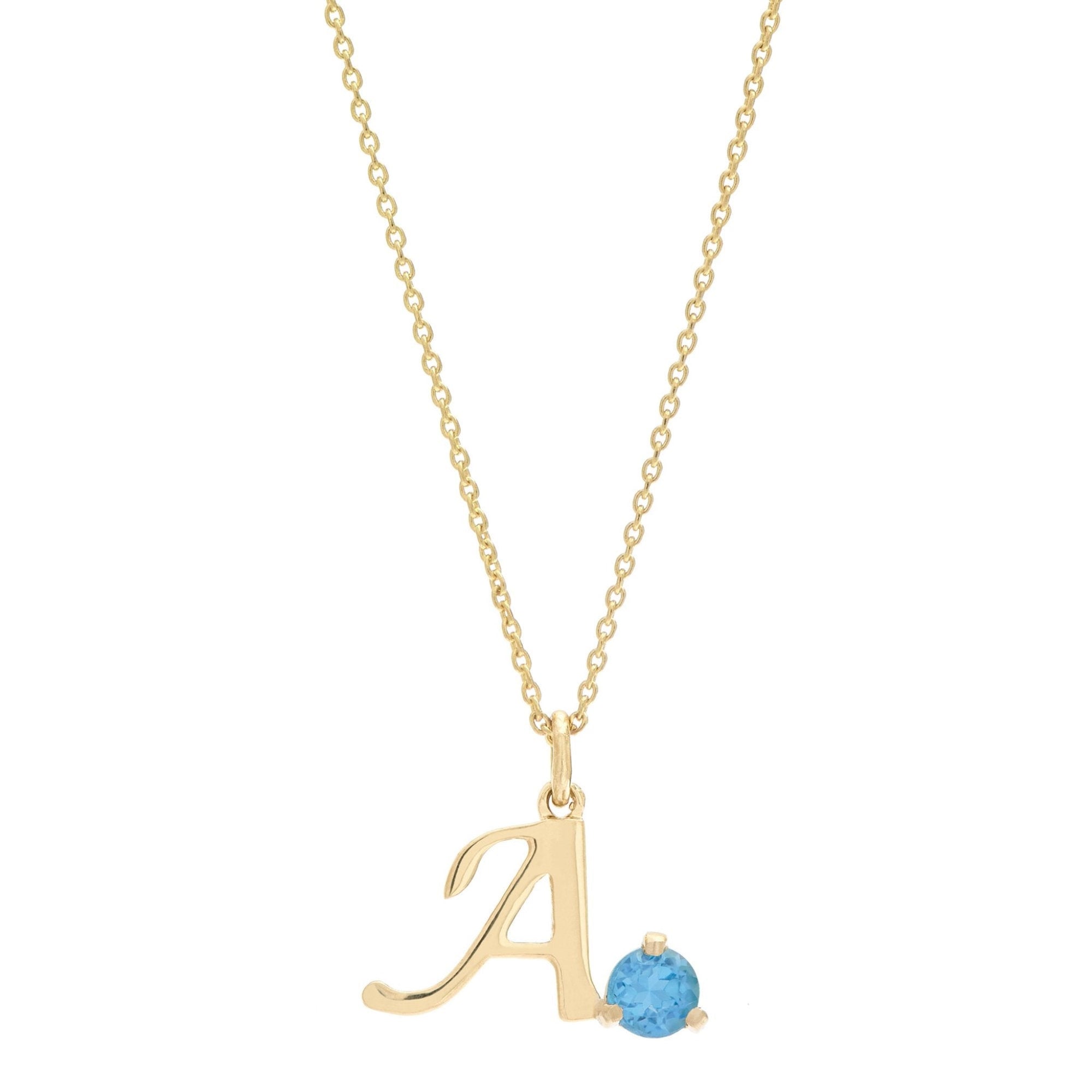 Get Personal Birthstone Necklace | 14K Yellow Gold