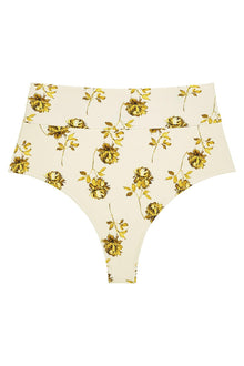 Added Coverage High Rise Bikini Bottom | Gold Filigree