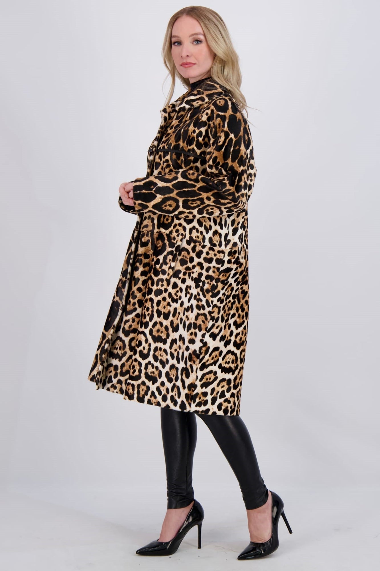 Cavallino Short Coat | Women | Leopard Print