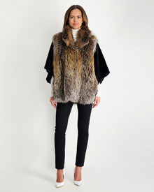 Fox Jacket With Mink Sleeves | Women | Gold Cross