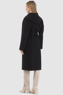 Loro Piana Wool Belted Short Coat | Women | Black