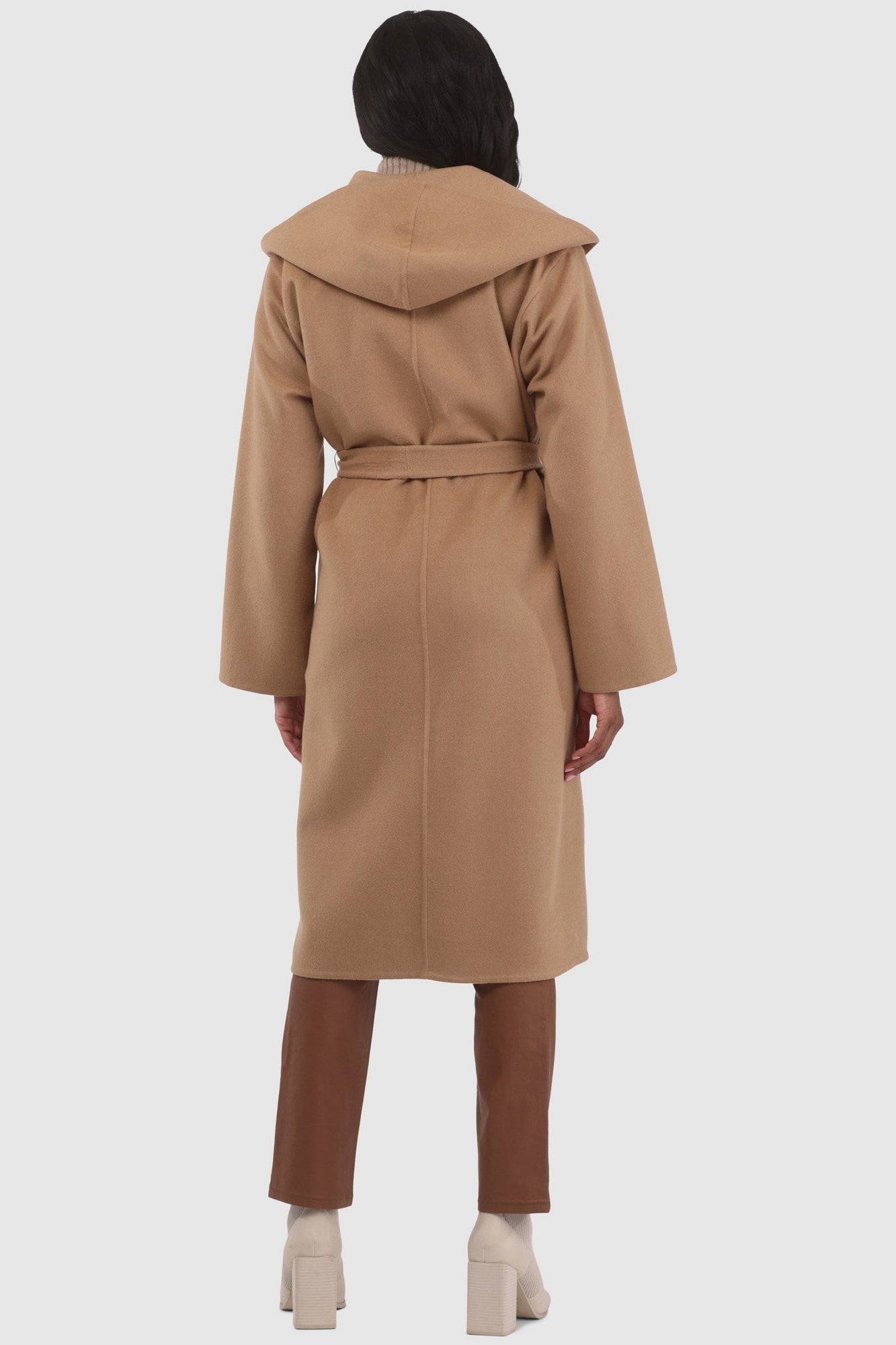 Loro Piana Wool Belted Short Coat | Women | Camel