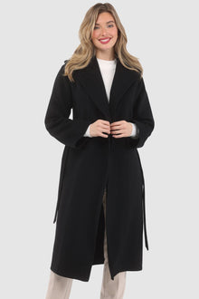 Loro Piana Wool Belted Short Coat | Women | Black