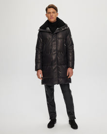 Après-Ski Parka With Detachable Select Shearling Lamb Collar | Men | Dark Charcoal x Black