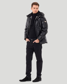 Après-Ski Parka With Detachable Select Shearling Lamb Collar | Men | Black x Black (V2)