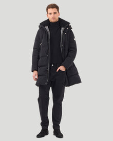 Après-Ski Parka With Detachable Select Shearling Lamb Collar | Men | Black x Black x Black