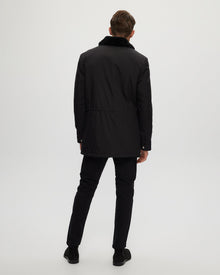 Fabric Jacket With Select Shearling Lamb Lining | Men | Black x Black