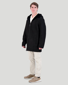 Shearling Lamb Parka | Men | Black