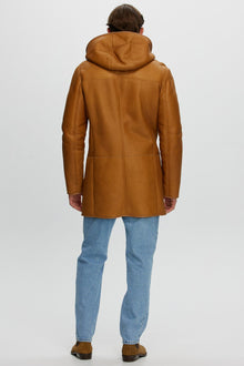 Shearling Lamb Parka | Men | Cognac