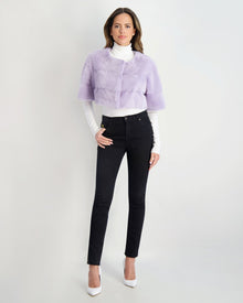 Mink Bolero | Women | Violet