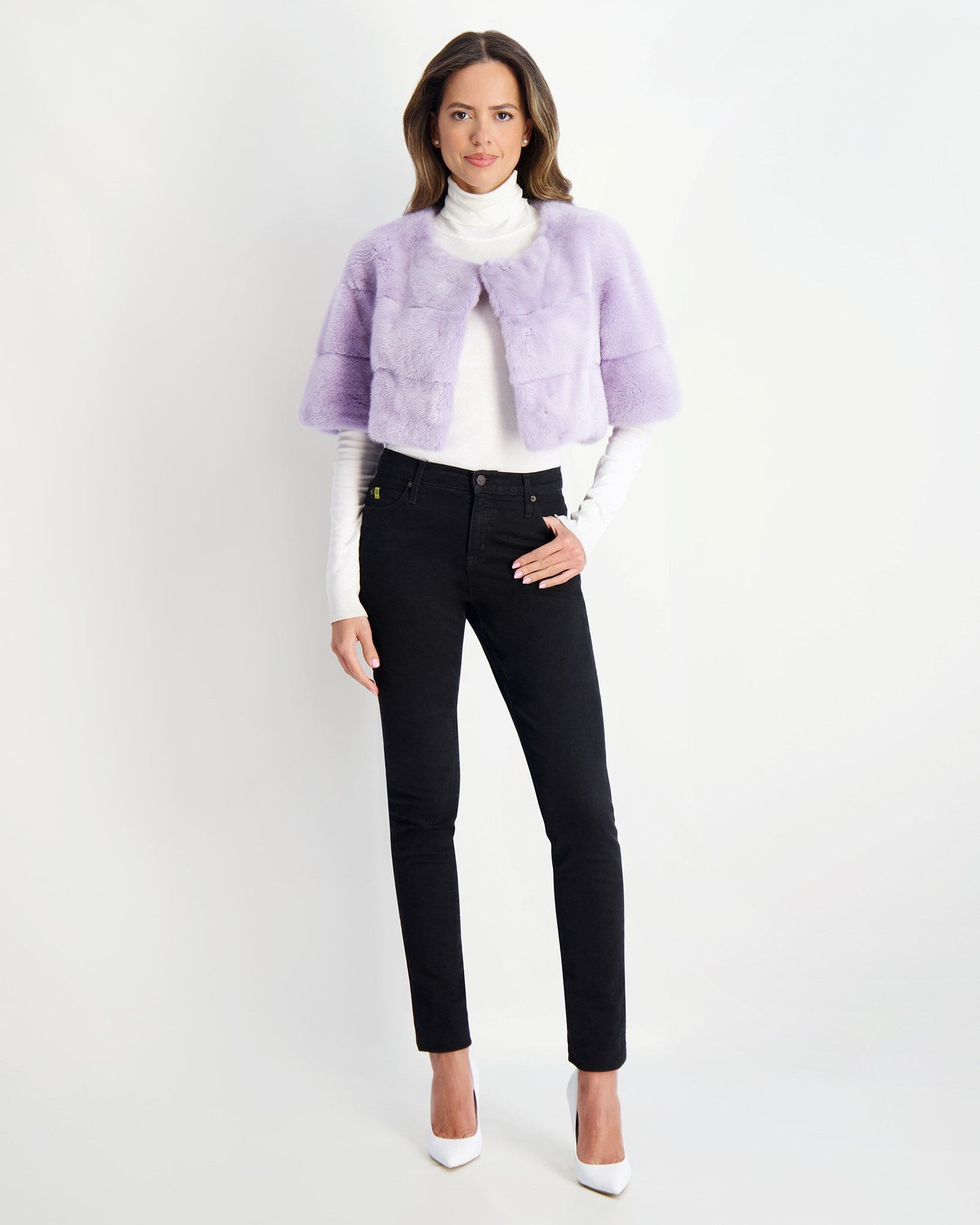 Mink Bolero | Women | Violet