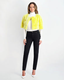 Mink Bolero | Women | Yellow