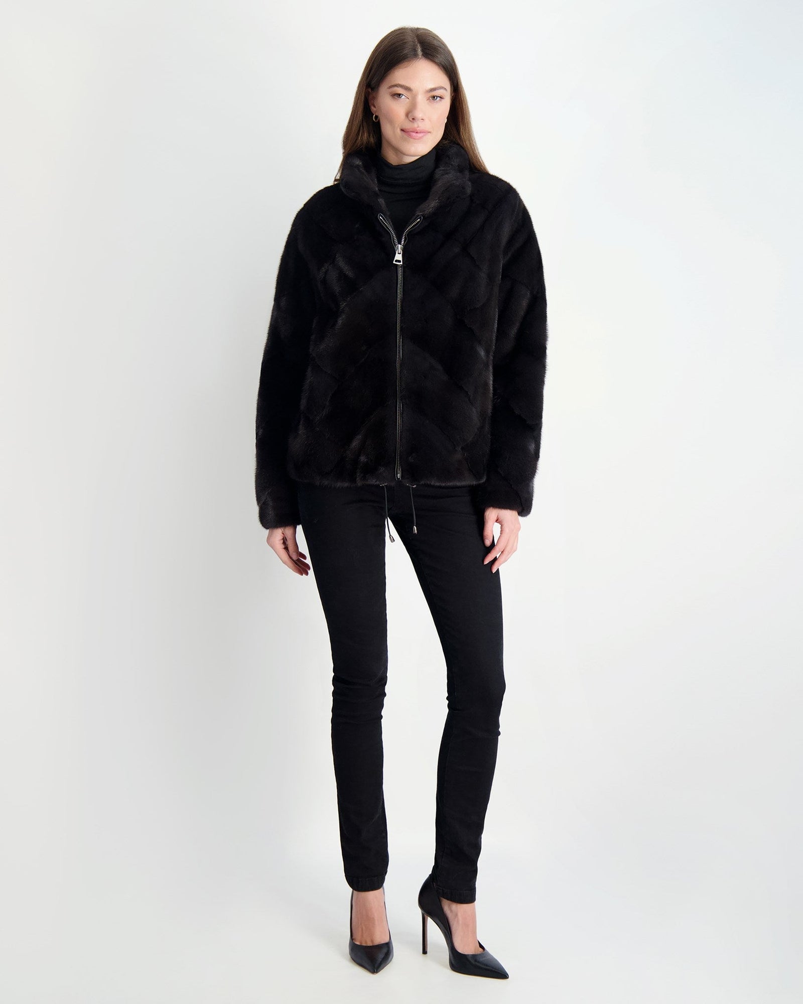 Mink Jacket | Women | Anthracite