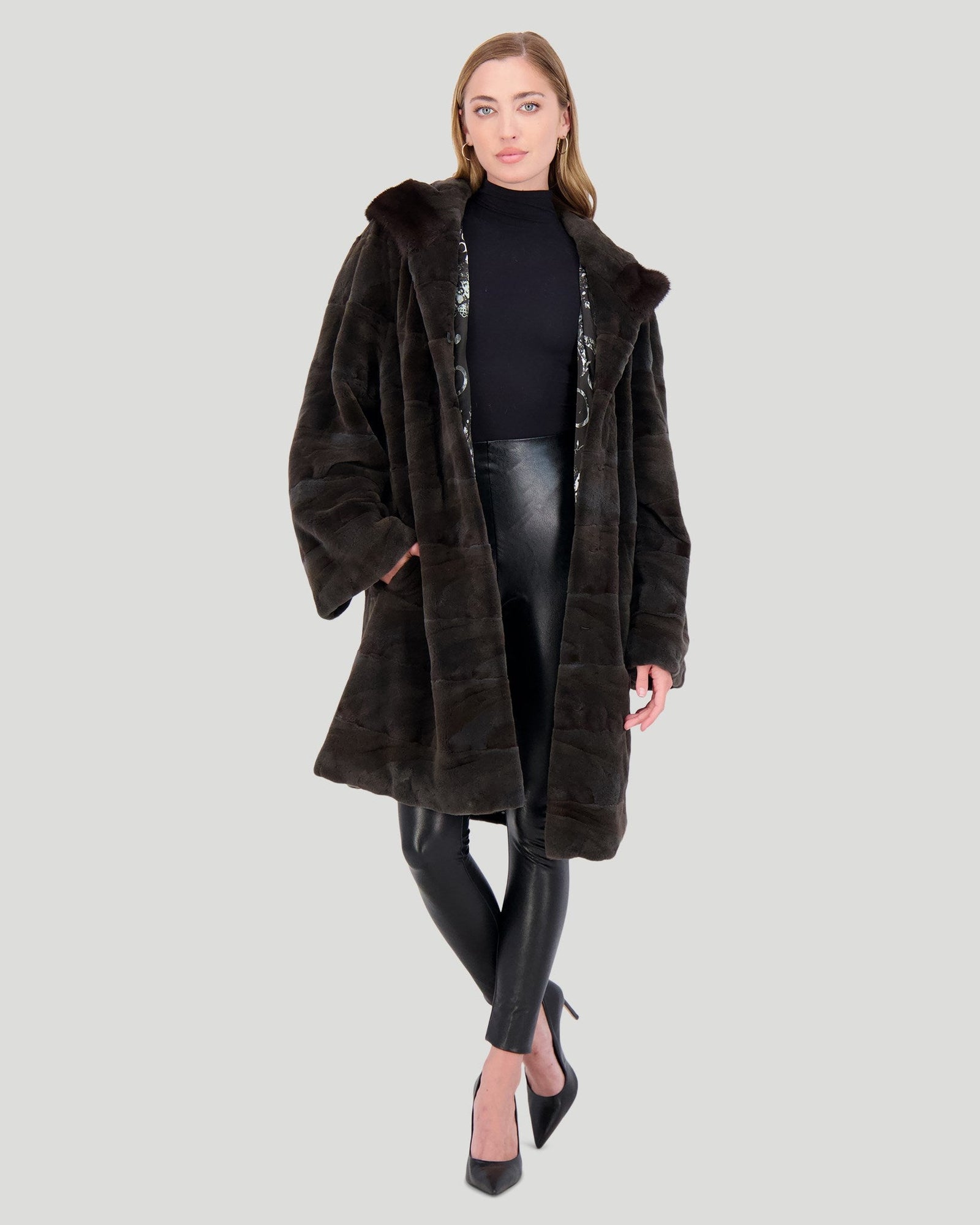 Mink Sections Parka | Women | Aurora