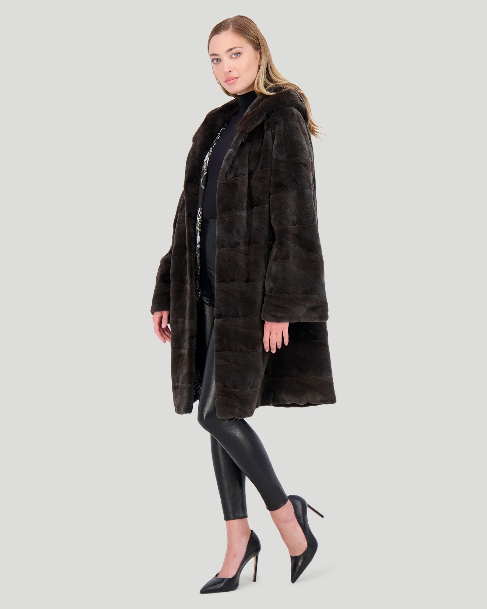 Mink Sections Parka | Women | Aurora