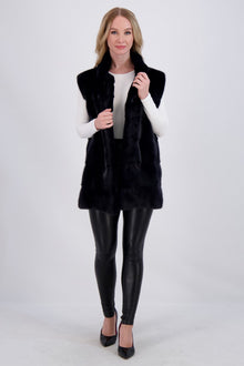 Mink Vest | Women | Navy