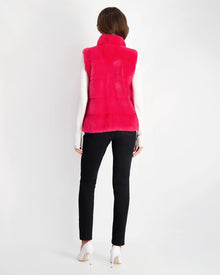 Mink Vest | Women | Fuschia