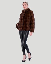 Reversible Mink Jacket | Women | Scanbrown (V2)