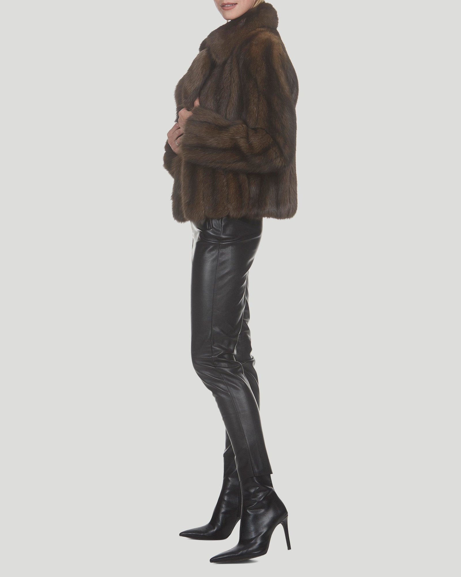 Russian Sable Jacket | Women | Brown (V2)