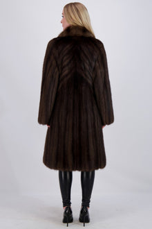 Sable Coat With Notch Collar | Women | Natural