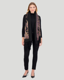 Select Cashmere Stole | Women | Black Paisley