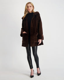 Mink Parka | Women | Chocolate