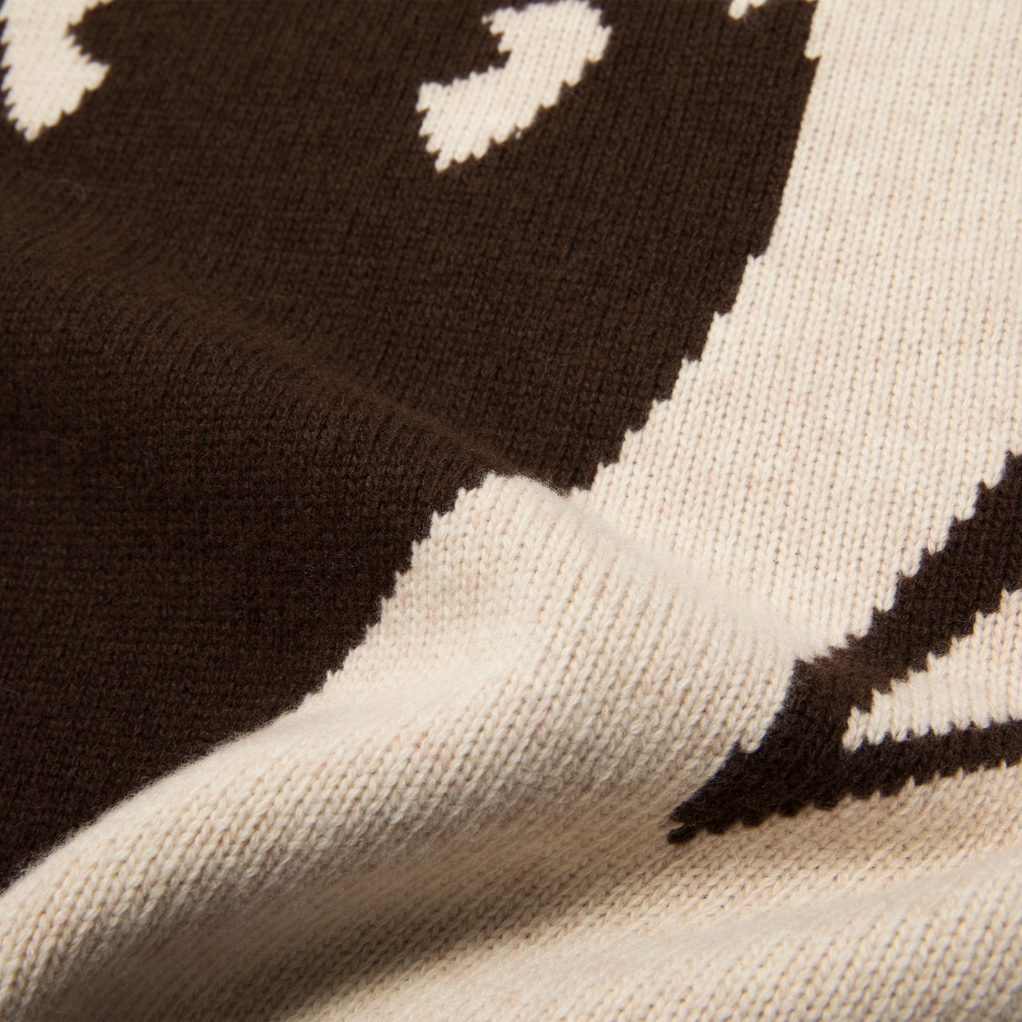 The Kissing Swan Knit | Brown/Cream