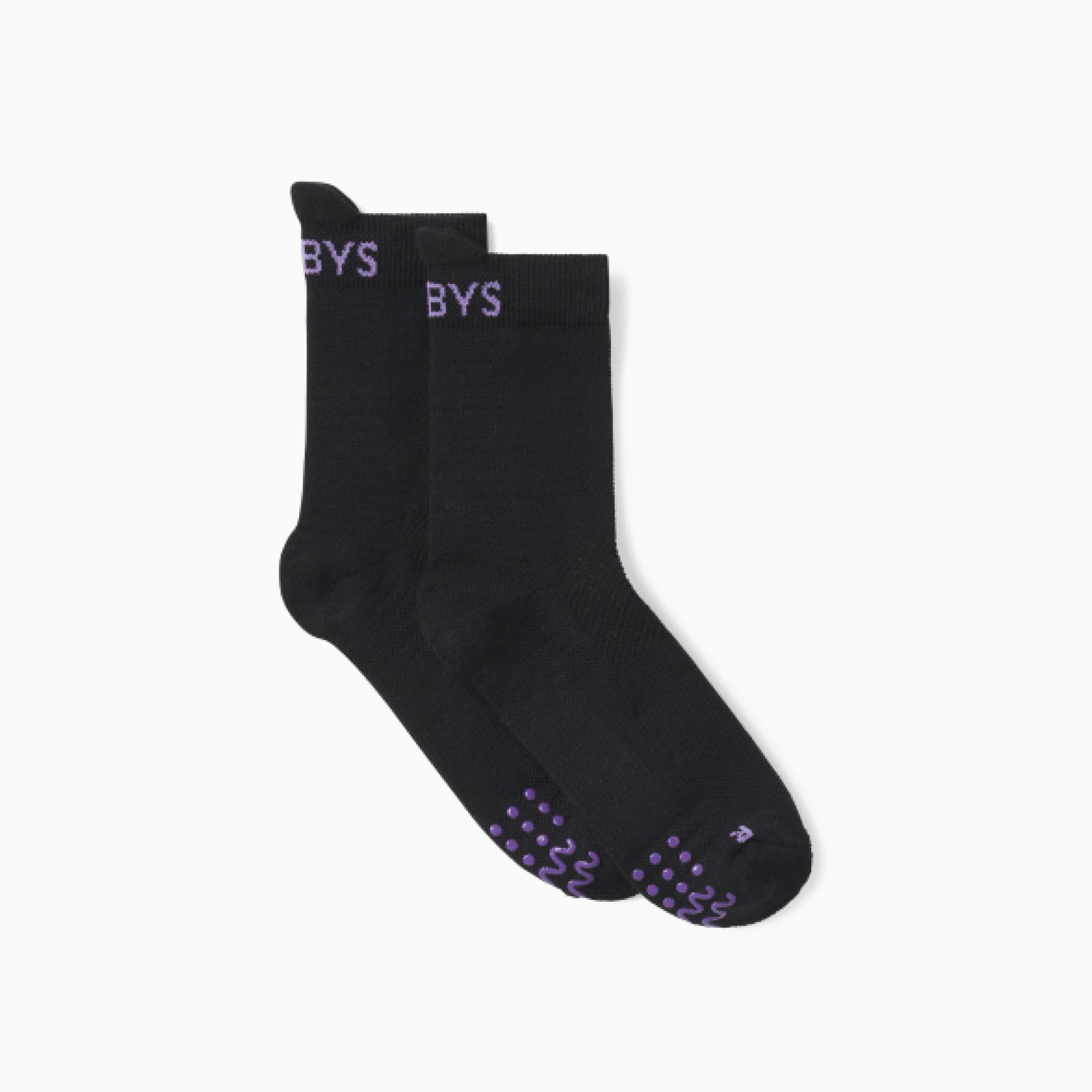 Cotton Socks with Silicone Grips | Black