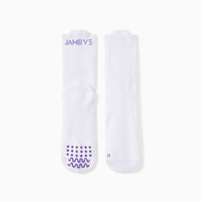 Crew House Socks with Grippers | White