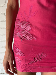 Halterneck Sleeveless Short Dress | Pink