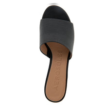 Como Sandal Block Heel | Black Faux Lizard