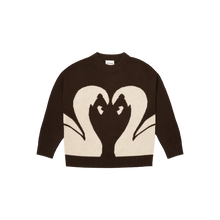 The Kissing Swan Knit | Brown/Cream