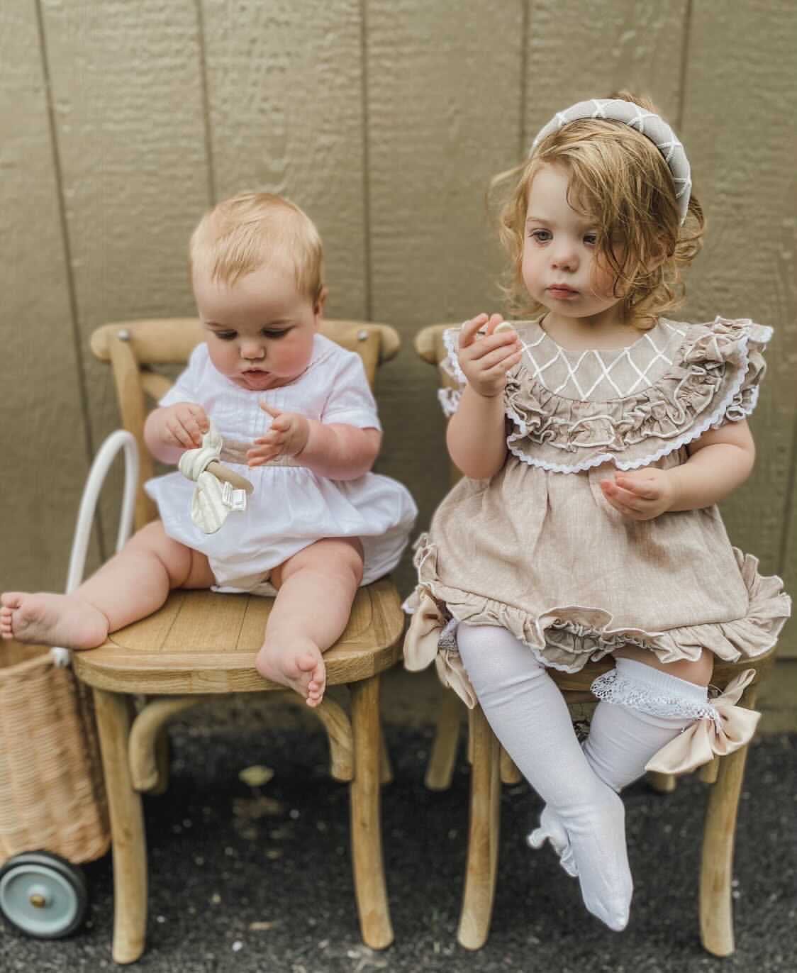 Ashlyn Linen Top and Shorts Set - Petite Maison Kids