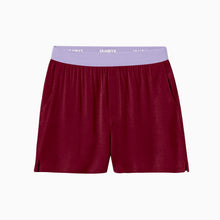 Modal Boxer Lounge Shorts | Boxers with Pockets | Cabernet/Lavender