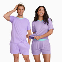 Modal Boxer Lounge Shorts | Boxers with Pockets | Lavender/Mint