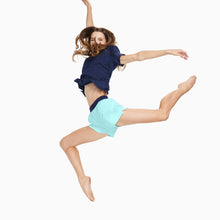 Modal French Terry Lounge Tee | Navy/Mint