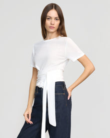 Beate | Jude Cropped Wrap Top in Size Extra Small