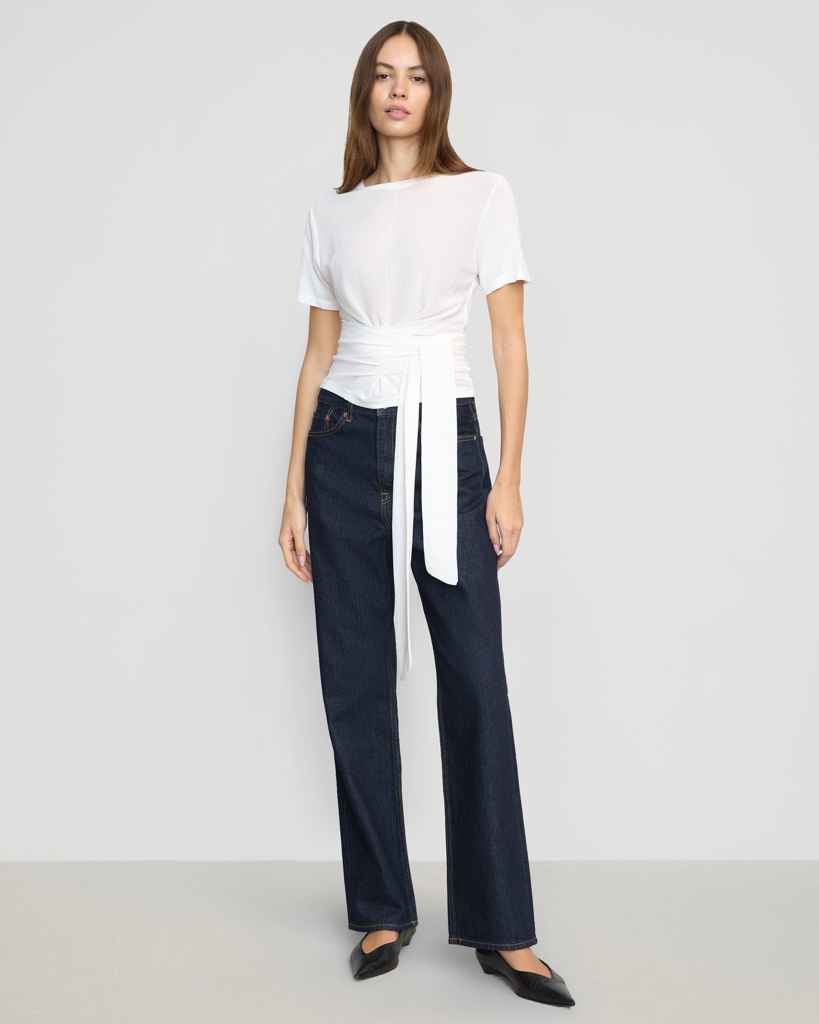 Beate | Jude Cropped Wrap Top in Size Extra Small
