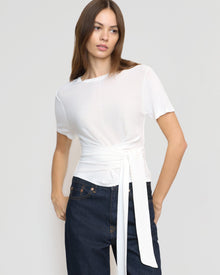 Beate | Jude Cropped Wrap Top in Size Extra Small