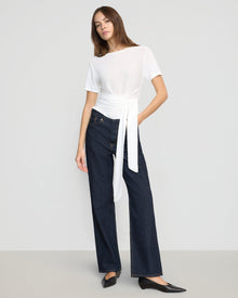 Beate | Jude Cropped Wrap Top in Size Extra Small