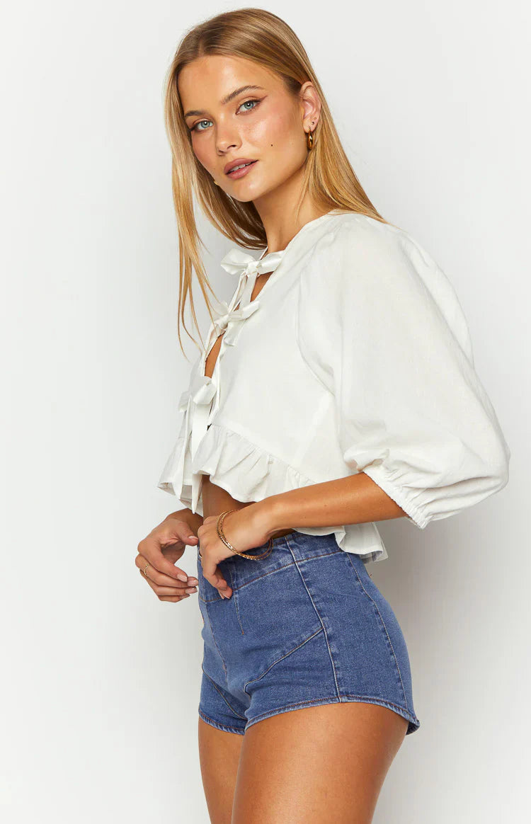 Leisha Micro Shorts | Dark Denim
