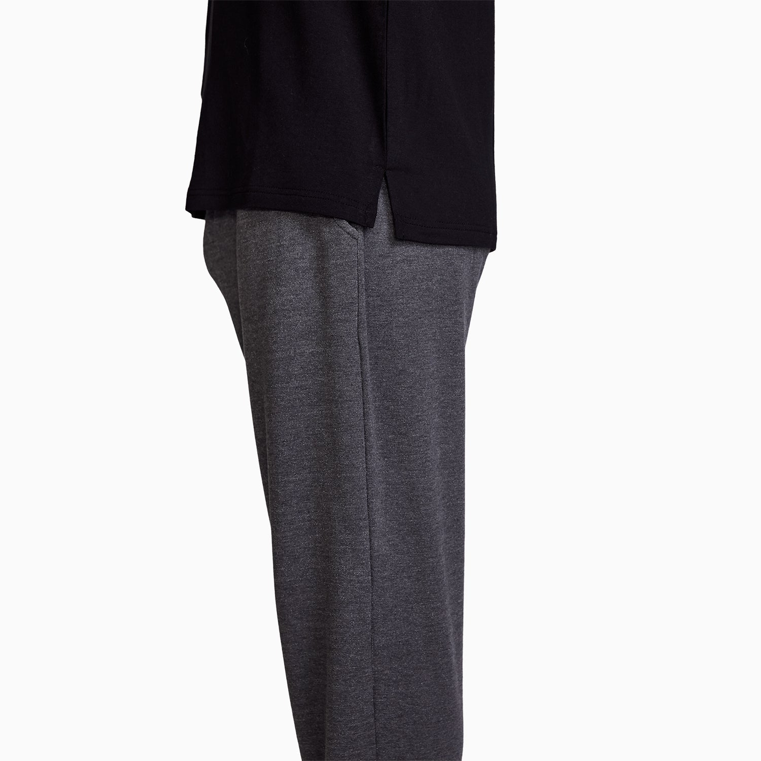Modal French Terry Lounge Pants | Gray/Black