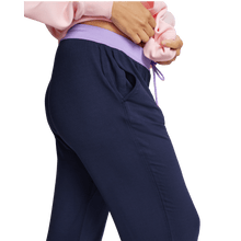 Breathable Modal French Terry Sweatpants | Navy/Hot Purple