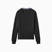 Ultra-Soft French Terry Long-Sleeve Tee | Black