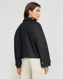 Renee | Luca Cropped Trench Jacket in Size Small