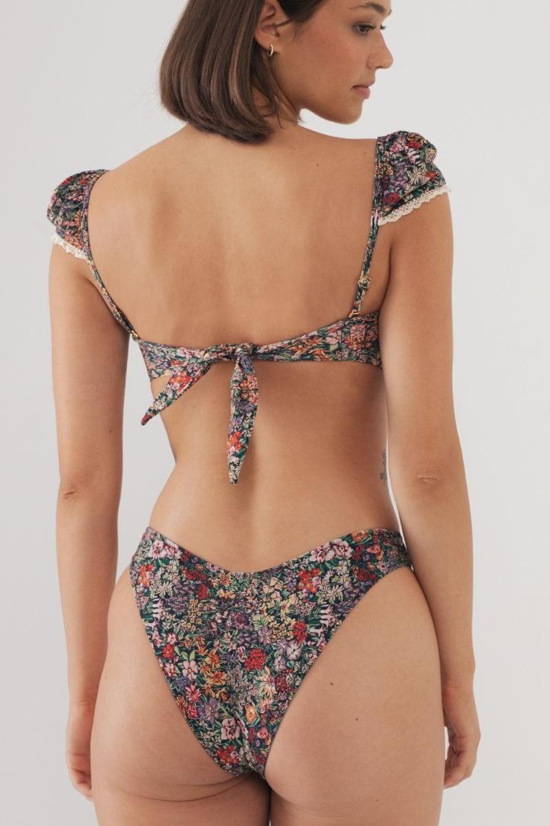 Lulu Zig Zag Stitch Bikini Bottom | Mara Floral