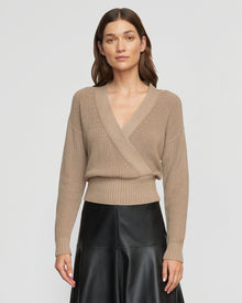 Renee | Maren Cropped V-Neck Sweater in Size Small