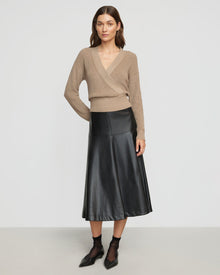 Renee | Maren Cropped V-Neck Sweater in Size Small